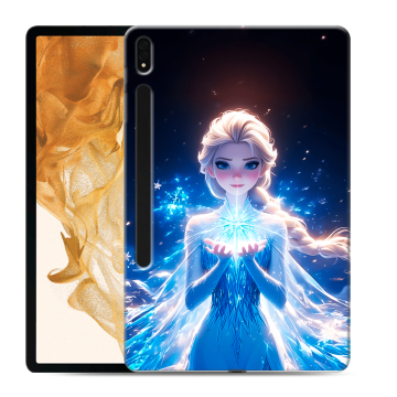 Силиконовый чехол на Samsung Galaxy Tab S8 Plus с принтом Холодное сердце Frozen