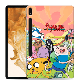 Силиконовый чехол на Samsung Galaxy Tab S8 Plus с принтом Adventure time Время приключений