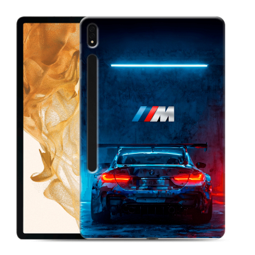 Силиконовый чехол на Samsung Galaxy Tab S8 Plus с принтом BMW БМВ