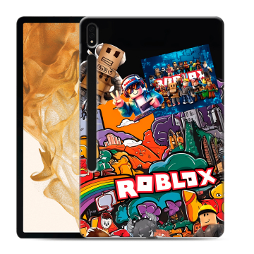 Силиконовый чехол на Samsung Galaxy Tab S8 Plus с принтом Roblox Роблокс