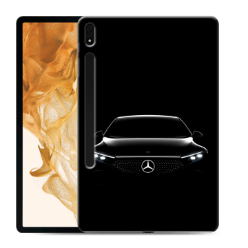 Силиконовый чехол на Samsung Galaxy Tab S8 Plus с принтом Mercedes Мерседес