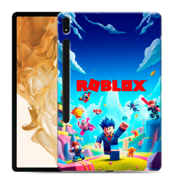 Силиконовый чехол на Samsung Galaxy Tab S8 Plus с принтом Roblox Роблокс