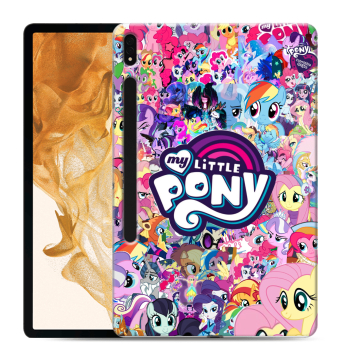 Силиконовый чехол на Samsung Galaxy Tab S8 Plus с принтом My little pony Дружба чудо