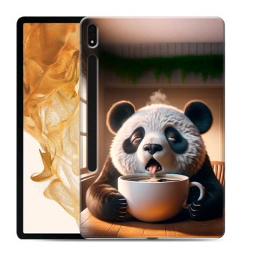 Силиконовый чехол на Samsung Galaxy Tab S8 Plus с принтом смешная панда