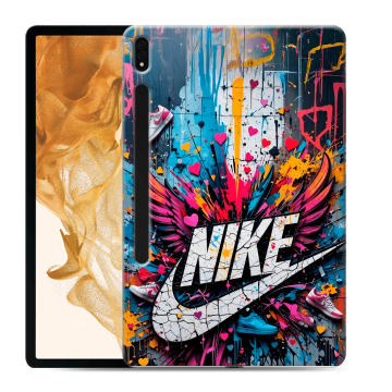Силиконовый чехол на Samsung Galaxy Tab S8 Plus с принтом Nike Найк