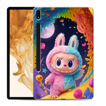 Силиконовый чехол на Samsung Galaxy Tab S8 Plus с принтом Labubu Лабубу