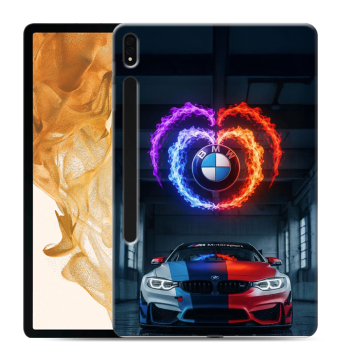 Силиконовый чехол на Samsung Galaxy Tab S8 Plus с принтом BMW БМВ Силиконовый чехол на Samsung Galaxy Tab S8 Plus с принтом BMW БМВ