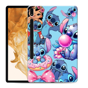 Силиконовый чехол на Samsung Galaxy Tab S8 Plus с принтом Лило и Стич