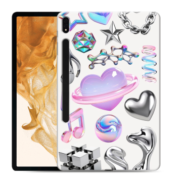 Силиконовый чехол на Samsung Galaxy Tab S8 Plus с принтом Y2K