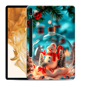 Силиконовый чехол на Samsung Galaxy Tab S8 Plus с принтом Новый год
