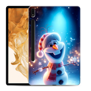 Силиконовый чехол на Samsung Galaxy Tab S8 Plus с принтом Новый год