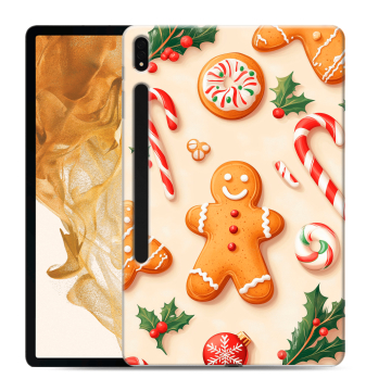 Силиконовый чехол на Samsung Galaxy Tab S8 Plus с принтом Новый год