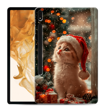 Силиконовый чехол на Samsung Galaxy Tab S8 Plus с принтом Новый год