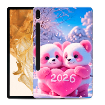Силиконовый чехол на Samsung Galaxy Tab S8 Plus с принтом Новый год