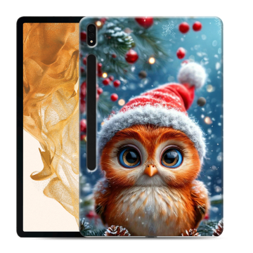 Силиконовый чехол на Samsung Galaxy Tab S8 Plus с принтом Новый год
