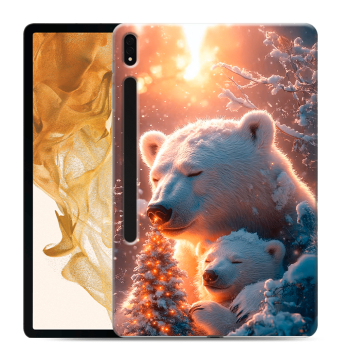 Силиконовый чехол на Samsung Galaxy Tab S8 Plus с принтом Новый год