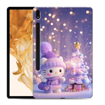 Силиконовый чехол на Samsung Galaxy Tab S8 Plus с принтом Новый год