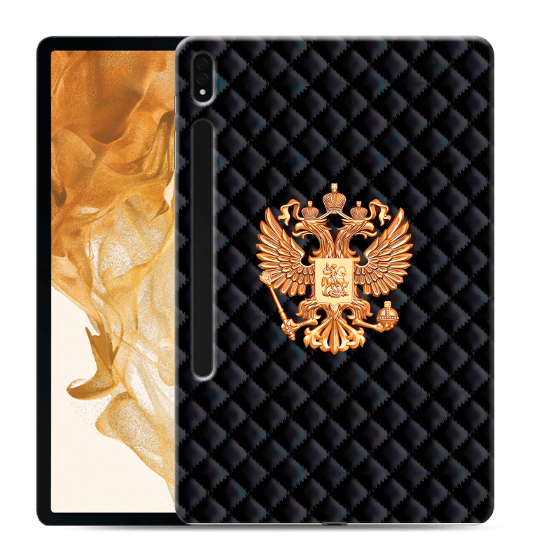 Силиконовый чехол на Samsung Galaxy Tab S8 Plus с принтом Герб России принт Силиконовый чехол на Samsung Galaxy Tab S8 Plus с принтом Герб России принт