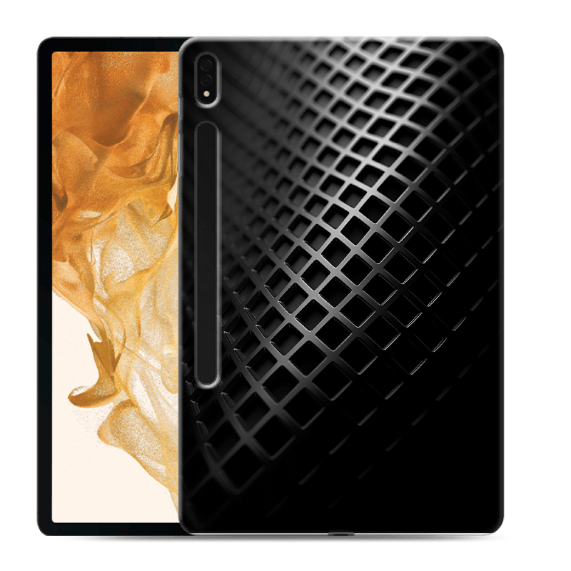 Силиконовый чехол на Samsung Galaxy Tab S8 Plus с принтом Текстура металла Силиконовый чехол на Samsung Galaxy Tab S8 Plus с принтом Текстура металла