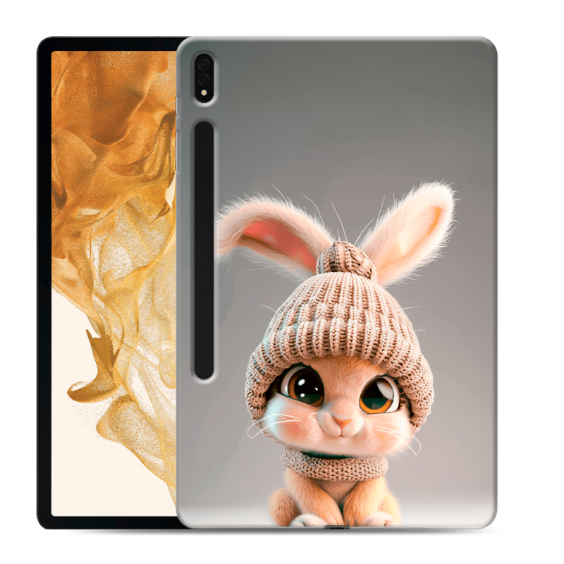 Силиконовый чехол на Samsung Galaxy Tab S8 Plus с принтом Кролик Силиконовый чехол на Samsung Galaxy Tab S8 Plus с принтом Кролик