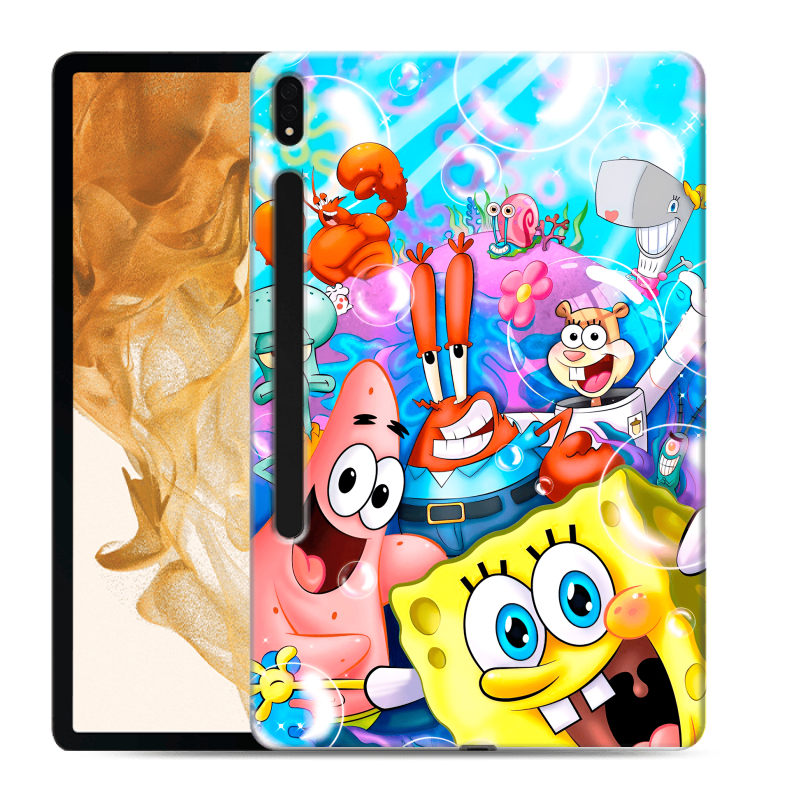 Силиконовый чехол на Samsung Galaxy Tab S8 Plus с принтом спанчбоб спанч боб Силиконовый чехол на Samsung Galaxy Tab S8 Plus с принтом спанчбоб спанч боб