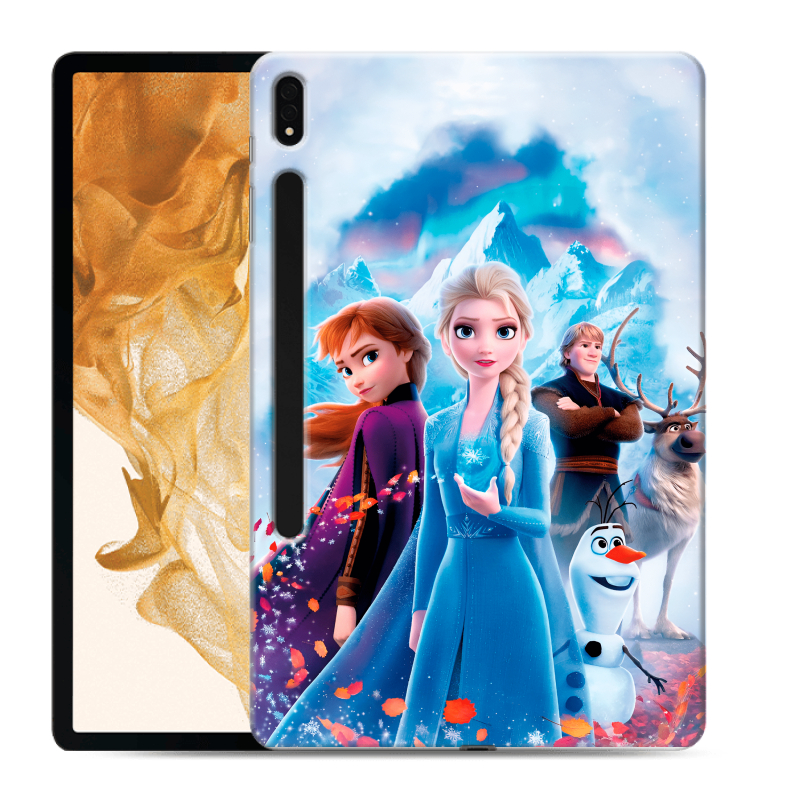 Силиконовый чехол на Samsung Galaxy Tab S8 Plus с принтом Холодное сердце Frozen Силиконовый чехол на Samsung Galaxy Tab S8 Plus с принтом Холодное сердце Frozen