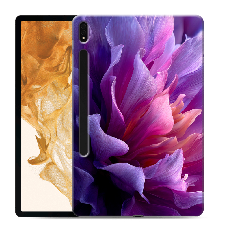 Силиконовый чехол на Samsung Galaxy Tab S8 Plus с принтом женский цветы Силиконовый чехол на Samsung Galaxy Tab S8 Plus с принтом женский цветы