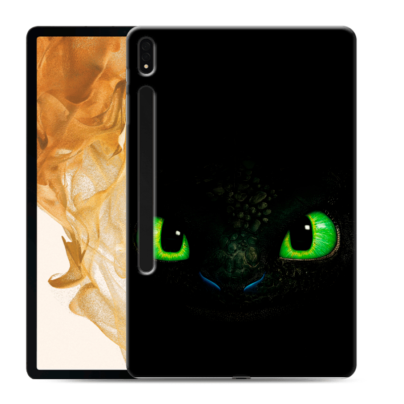 Силиконовый чехол на Samsung Galaxy Tab S8 Plus с принтом Как приручить дракона Силиконовый чехол на Samsung Galaxy Tab S8 Plus с принтом Как приручить дракона