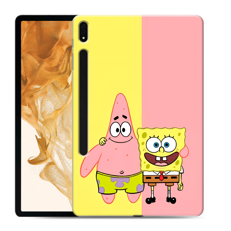 Силиконовый чехол на Samsung Galaxy Tab S8 Plus с принтом Спанч боб Спанчбоб Силиконовый чехол на Samsung Galaxy Tab S8 Plus с принтом Спанч боб Спанчбоб
