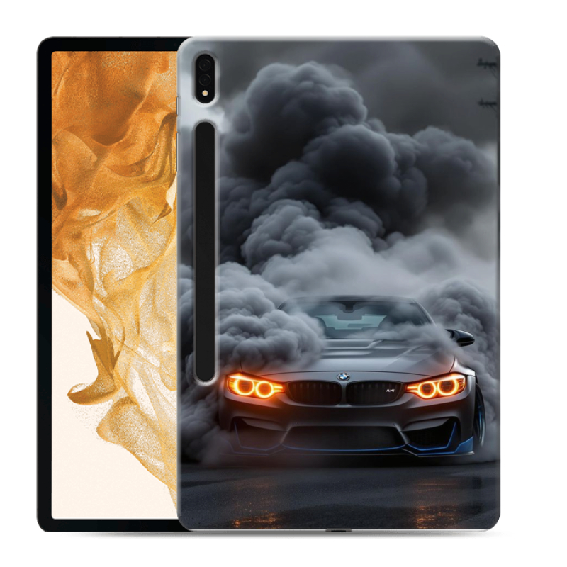 Силиконовый чехол на Samsung Galaxy Tab S8 Plus с принтом BMW БМВ Силиконовый чехол на Samsung Galaxy Tab S8 Plus с принтом BMW БМВ