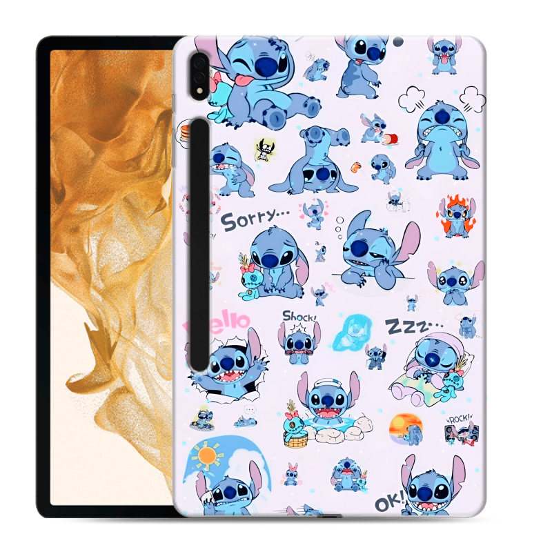 Силиконовый чехол на Samsung Galaxy Tab S8 Plus с принтом Лило и Стич Силиконовый чехол на Samsung Galaxy Tab S8 Plus с принтом Лило и Стич