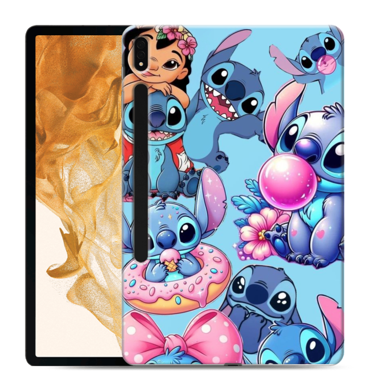 Силиконовый чехол на Samsung Galaxy Tab S8 Plus с принтом Лило и Стич Силиконовый чехол на Samsung Galaxy Tab S8 Plus с принтом Лило и Стич
