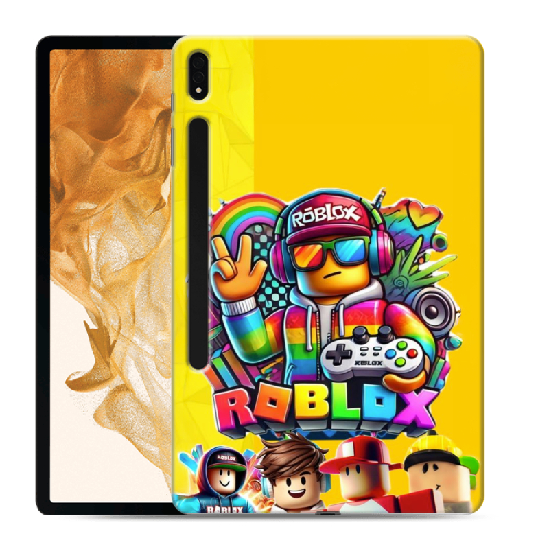 Силиконовый чехол на Samsung Galaxy Tab S8 Plus с принтом Roblox Роблокс Силиконовый чехол на Samsung Galaxy Tab S8 Plus с принтом Roblox Роблокс