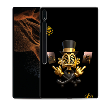Силиконовый чехол на Samsung Galaxy Tab S8 Ultra с принтом Золотой скрудж макдак