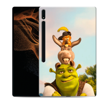 Силиконовый чехол на Samsung Galaxy Tab S8 Ultra с принтом Шрек Shrek