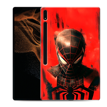 Силиконовый чехол на Samsung Galaxy Tab S8 Ultra с принтом человек паук spiderman