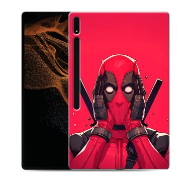 Силиконовый чехол на Samsung Galaxy Tab S8 Ultra с принтом Дедпул Deadpool