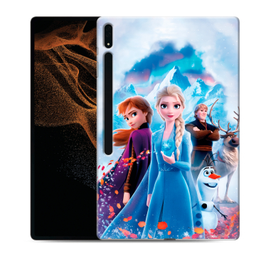 Силиконовый чехол на Samsung Galaxy Tab S8 Ultra с принтом Холодное сердце Frozen