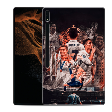 Силиконовый чехол на Samsung Galaxy Tab S8 Ultra с принтом Реал Роналдо Real Ronaldo