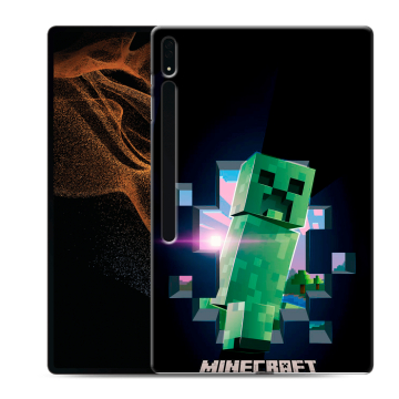 Силиконовый чехол на Samsung Galaxy Tab S8 Ultra с принтом Майнкрафт Minecraft