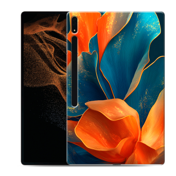 Силиконовый чехол на Samsung Galaxy Tab S8 Ultra с принтом Цветы