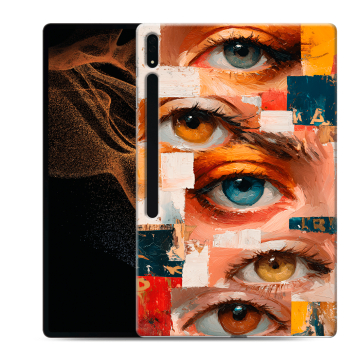 Силиконовый чехол на Samsung Galaxy Tab S8 Ultra с принтом Модный принт
