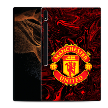 Силиконовый чехол на Samsung Galaxy Tab S8 Ultra с принтом Manchester United
