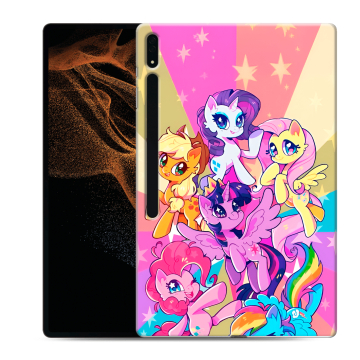 Силиконовый чехол на Samsung Galaxy Tab S8 Ultra с принтом My little pony Дружба чудо
