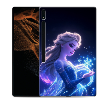 Силиконовый чехол на Samsung Galaxy Tab S8 Ultra с принтом Холодное сердце Frozen