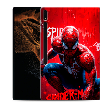 Силиконовый чехол на Samsung Galaxy Tab S8 Ultra с принтом Spiderman Человек паук Силиконовый чехол на Samsung Galaxy Tab S8 Ultra с принтом Spiderman Человек паук