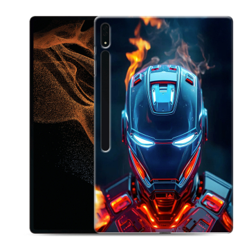 Силиконовый чехол на Samsung Galaxy Tab S8 Ultra с принтом IronMan Железный человек