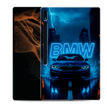 Силиконовый чехол на Samsung Galaxy Tab S8 Ultra с принтом BMW БМВ