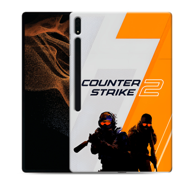 Силиконовый чехол на Samsung Galaxy Tab S8 Ultra с принтом Counter Strike