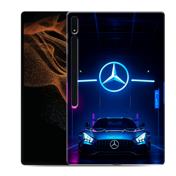 Силиконовый чехол на Samsung Galaxy Tab S8 Ultra с принтом Mercedes Мерседес